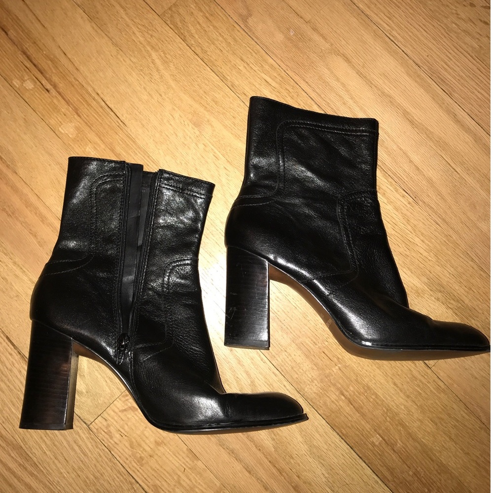 Nine West Black Leather Boots